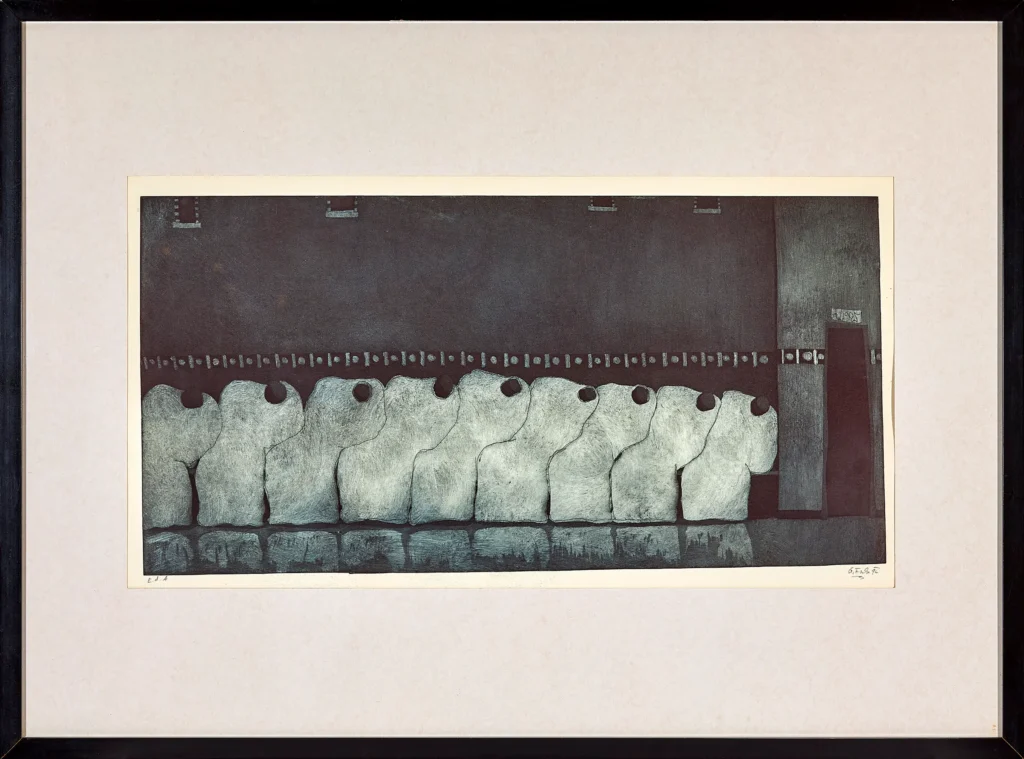„Ohne Titel“, 1994 von Gernot Fischer aus der Kunstsammlung Arnoldina im Schmankerlwirt Vorderweißenbach