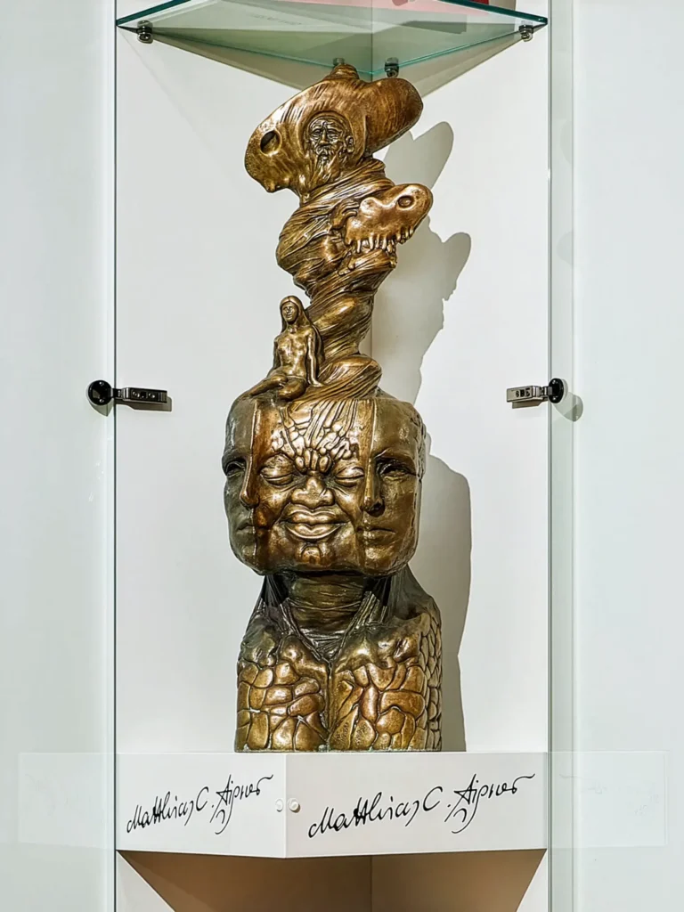 „Seelogramm“, 2006 von Matthias Claudius Aigner aus der Kunstsammlung Arnoldina im Schmankerlwirt Vorderweißenbach