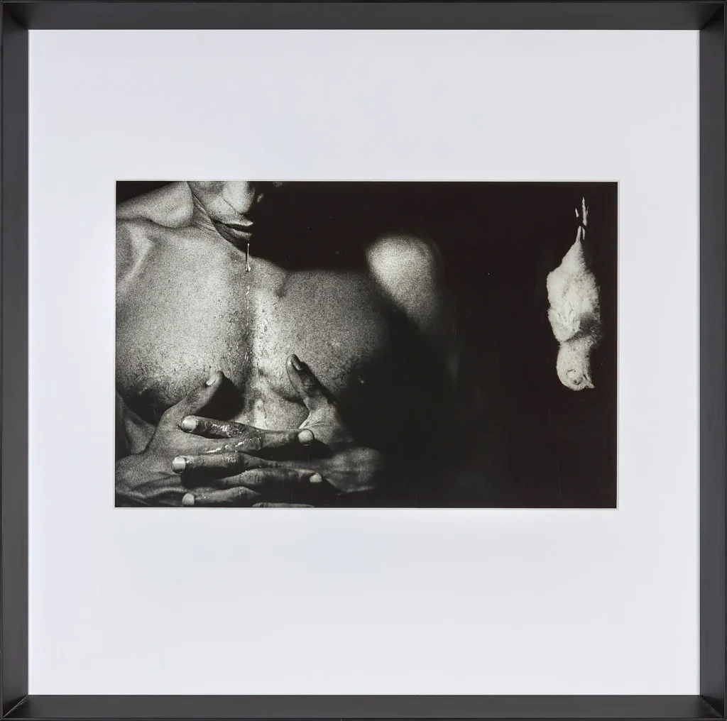 „Ohne Titel“, 1992 von Moritz Neumüller aus der Kunstsammlung Arnoldina im Schmankerlwirt Vorderweißenbach