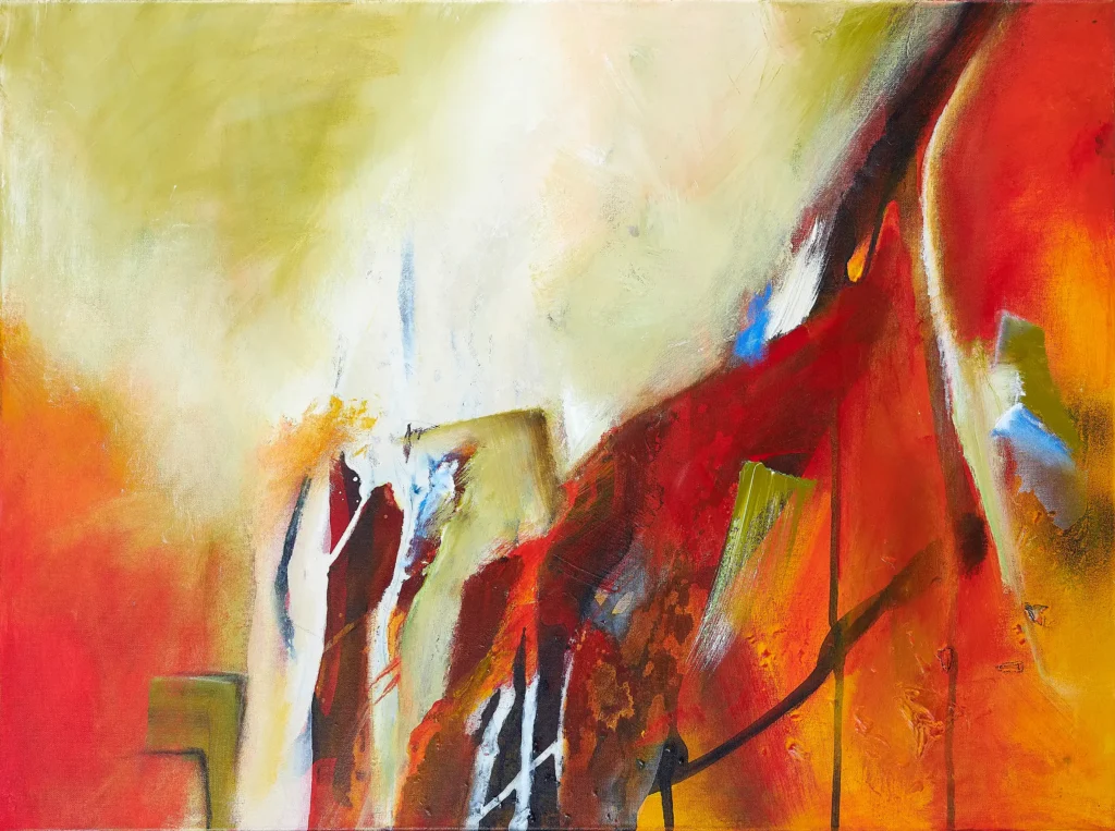 „Ohne Titel“, 1 von Regina Wahlmüller aus der Kunstsammlung Arnoldina im Schmankerlwirt Vorderweißenbach
