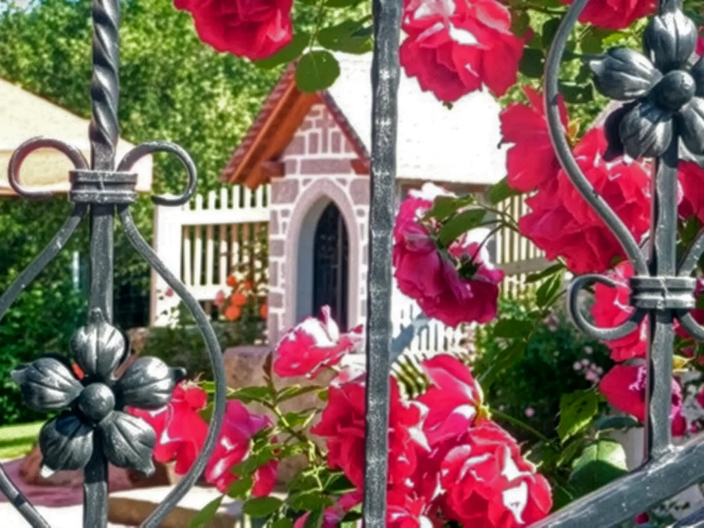 Marterl im Rosengarten beim Schmankerlwirt in Vorderweißenbach im Mühlviertel