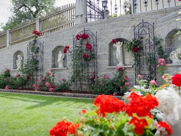 Der Rosengarten beim Schmankerlwirt in Vorderweißenbach im Mühlviertel