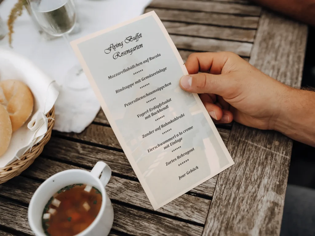Ihr à la carte Hochzeitsmenu beim Schmankerlwirt in Vorderweißenbach im Mühlviertel